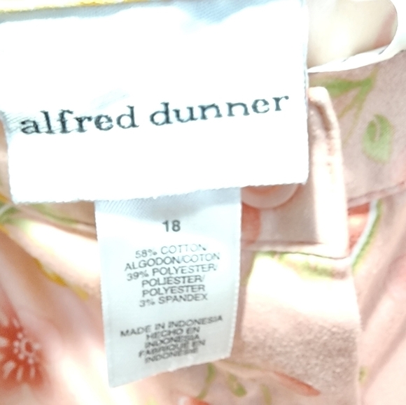 ALFRED DUNNER women's plus size floral print capri pants size 18 - Picture 2 of 11
